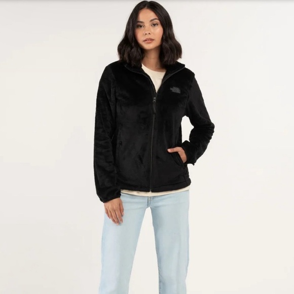 THE NORTH FACE Black Osito Womens Jacket Outdoor Hiking Winter Size L - Picture 1 of 11